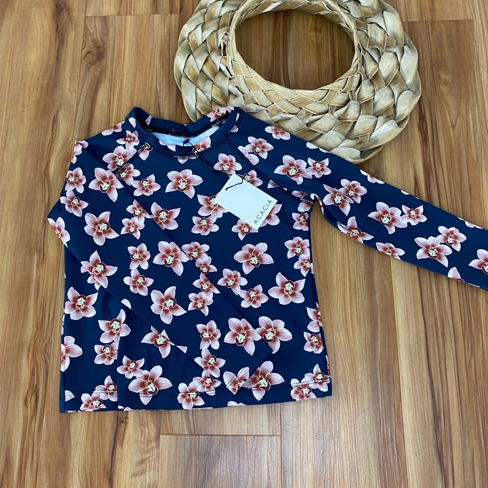 Acacia Swimwear Kids Lanikai Rashguard in Isle • BNWT, size XL •